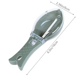 Tckenan Fish Scraper, Fish Scaler, Plastic Fish Scale Scraper, Easy to Use and Clean, Pink