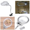 Large Lens Table Top Desk Lamp Lighted Magnifier Magnifying Glass