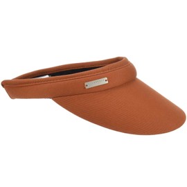 Seeberger Azalea Cotton Visor Sun Visor Sun Visor Sun Protection Anti-Glare Beach Visor Women's Visor with Visor, terracotta