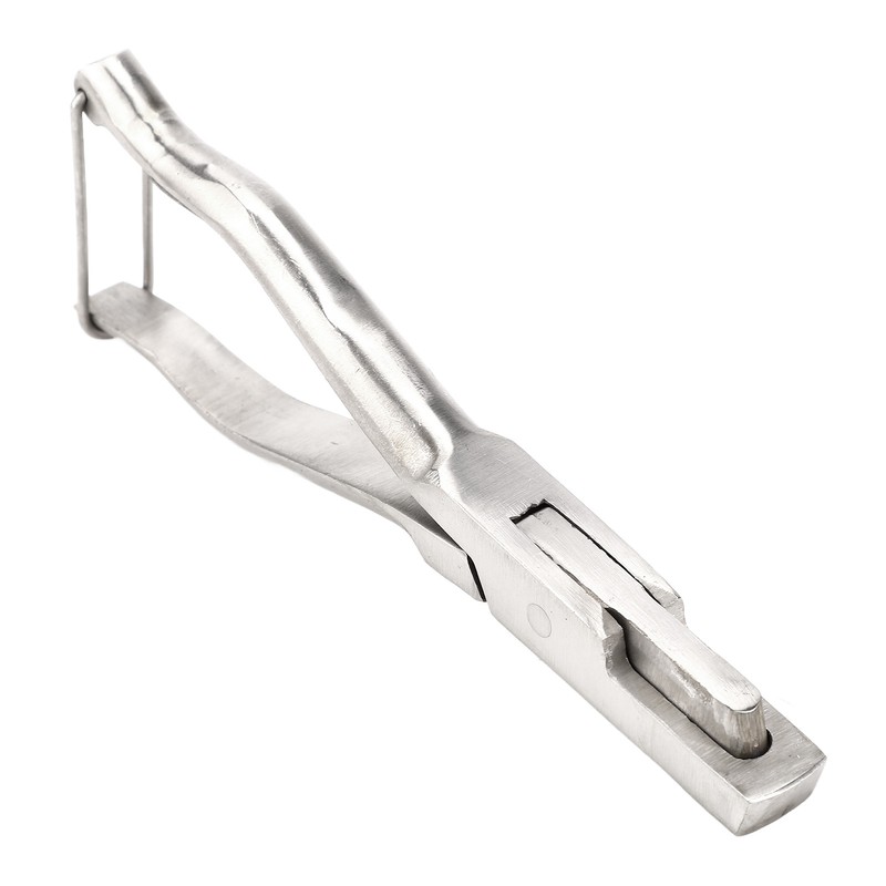 Pig Ear Tag Plier Stainless Steel Animal Ear Notcher with