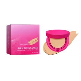 Bounce Foundation, Age-Defying Makeup Balm, Medium Buildable Coverage Powder Make Up for All Skin Types