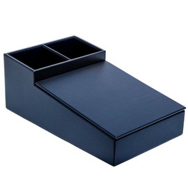 Dacasso A4628 Coffee Organizer, 9.625x 16.25 x 6.125, Navy Blue
