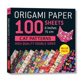 Origami Paper 100 sheets Cat Patterns 6" (15 cm): Tuttle Origami Paper: High-Quality Double-Sided Origami Sheets Printed with 12 Different Patterns: Instructions for 6 Projects Included