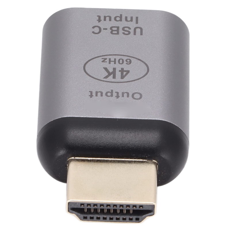 Portable Type-C HDMI Adapter - 4K@60Hz Video Converter with Aluminum