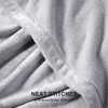 EHEYCIGA Fleece Blanket Silver Grey Throws for Sofas Fluffy Warm