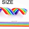 20M Rainbow Ribbon, 25mm Wide Pride Ribbon, Double Sided Grosgrain