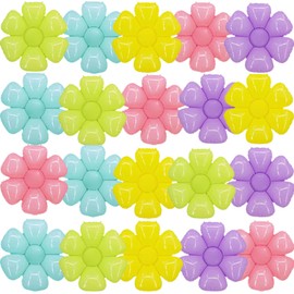 DIADARL 20 Pcs Daisy Balloons Flower Theme Party Supplies Flower Aluminum Foil Balloons for Birthday, Baby Shower, Wedding, Pastel Party, Daisy Party Decorations Supplie