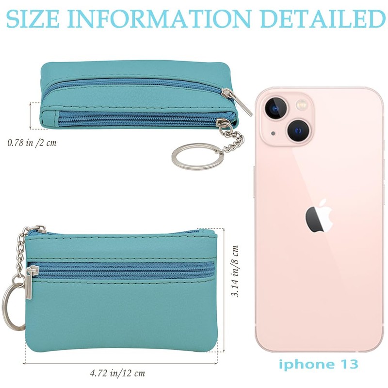 Small Coin Purse, Small Wallet for Woman, Change Wallet, Zipper