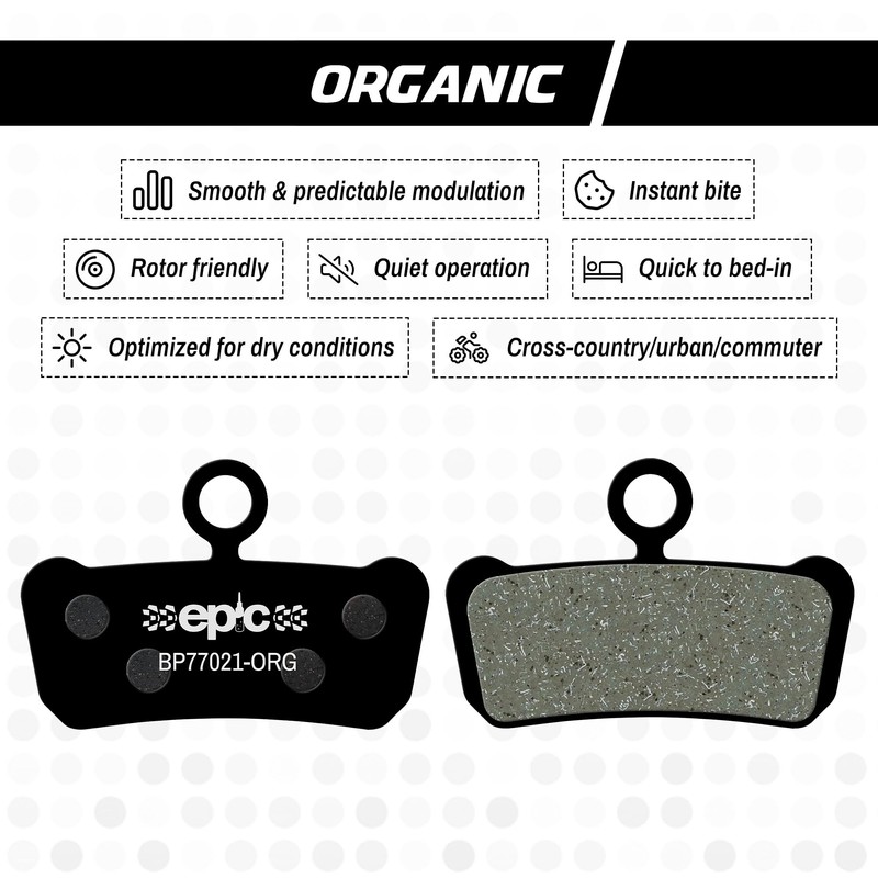 epic Disc Brake Pads for SRAM G2, Guide, Guide Ultimate