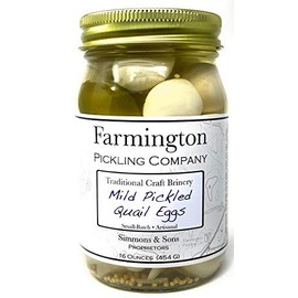 Pickled Quail Eggs (Mild) - 16 Ounce Jar