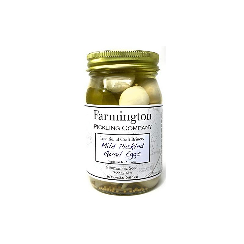 Pickled Quail Eggs (Mild) - 16 Ounce Jar