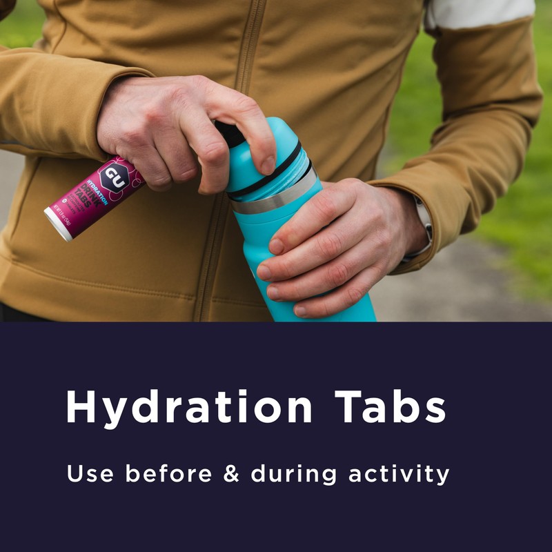 GU Energy Hydration Electrolyte Drink Tablets, Enhanced Endurance Sports Drink