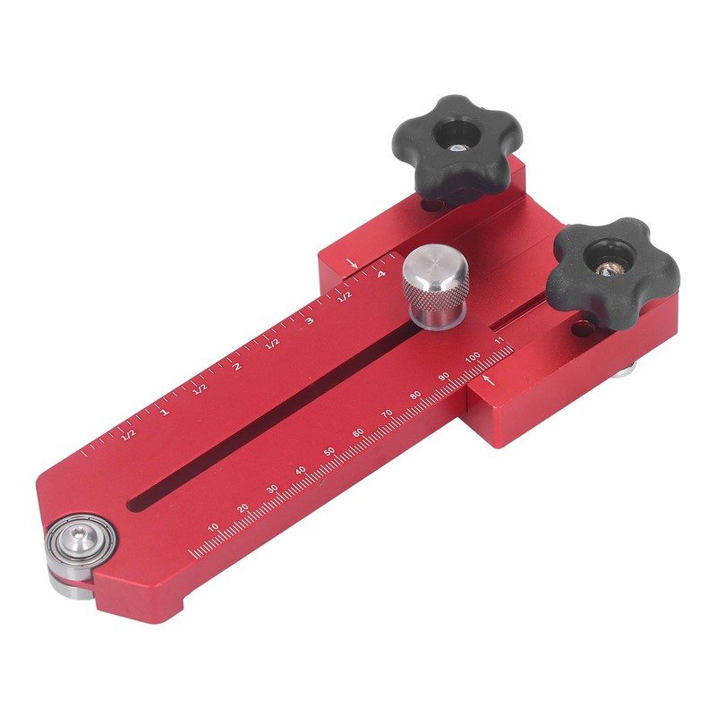 Table Saw Limit Fence Aluminum Alloy Red Retractable Adjustable Table