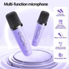 Mini Karaoke Machine, Portable Speaker with 2 Wireless Mini Microphones,