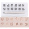 12Pcs Astrological Leather Stamping Tools, Fyrcomft Star Sign Leather Stamping