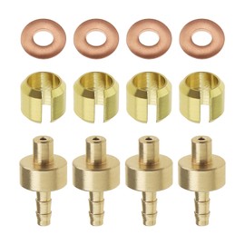 VGOL 4 Sets of Bicycle Brakes Olive Insert Compatible with Hope Brake Hoses Mountain Bike Disc Brakes Olive and Insert Pack Replacement for Brake Line Olive Connection Insert