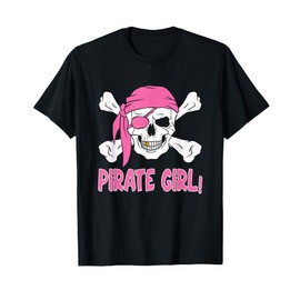 Pirate Skull Girls Pirate Girl T-Shirt