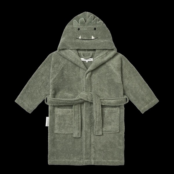 Liewood Lily Bathrobe | Monster Faune Green, 5-6Y