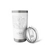 Football Player Lineman and Ball Design Stainless Steel Insulated Tumbler