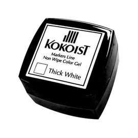 Cocoist ML-01 Marker's Line Color Gel, 0.1 oz (2.5 g), Quick White Gel Nail