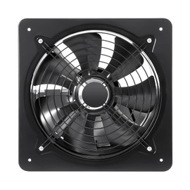 12 Inch Exhaust Fan Wall Exhaust Fan 125W Ventilation Extractor Fan for Kitchen, Bathroom Metal Extractor Fan for Attic, Garage, Window Ventilation