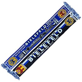 Generisch Bielefeld Scarf Skyline Traditional Since 1905 (Knitted Scarf), Blue, White, Black