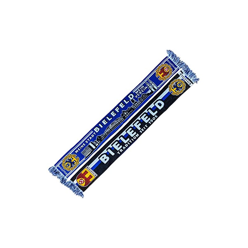 Generisch Bielefeld Scarf Skyline Traditional Since 1905 (Knitted Scarf), Blue,