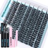Wispy Lash Clusters Kit Natural Eyelash Extension Kit D Curly