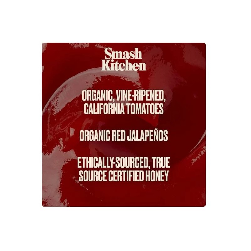 Smash Kitchen Organic Hot Honey Ketchup, 15 oz Bottle