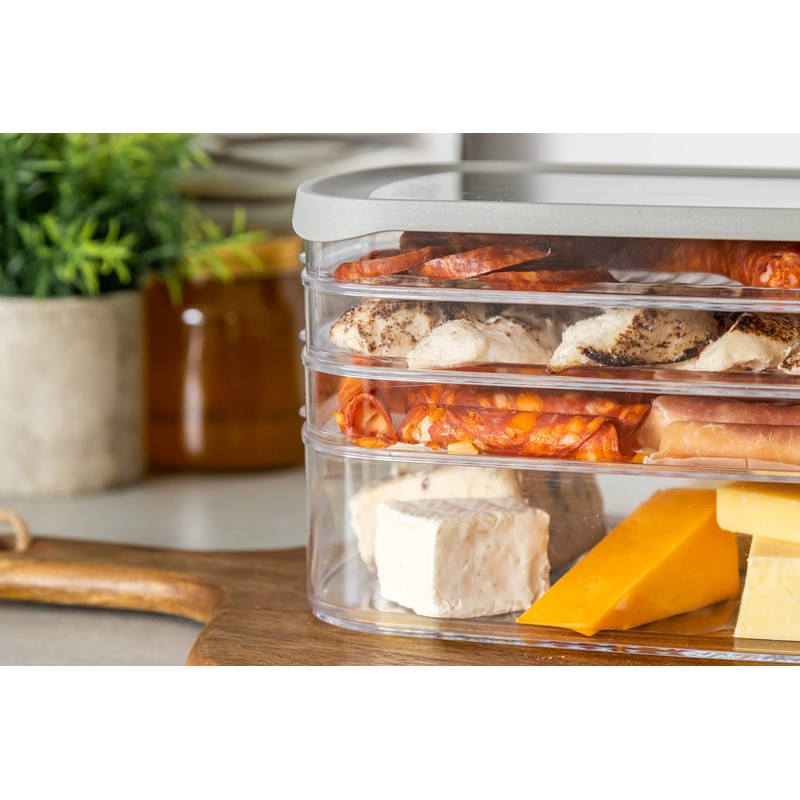 MasterClass Cheese Fridge Box with Lid, Large Airtight Container for
