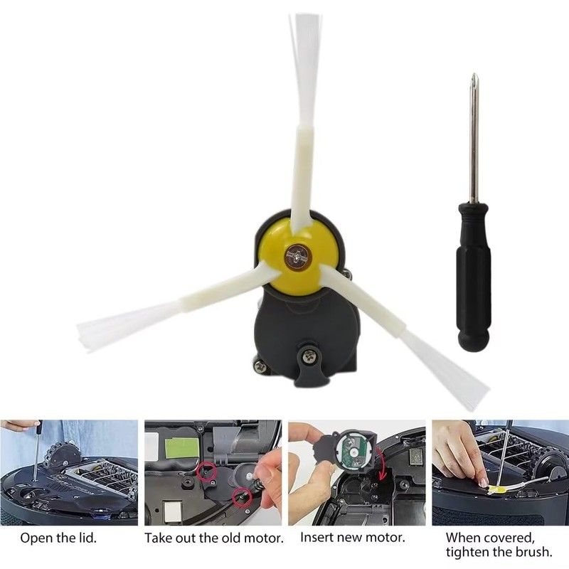 Performance Robot Vacuum Cleaner Motor Module Side Brush Replacement Fit