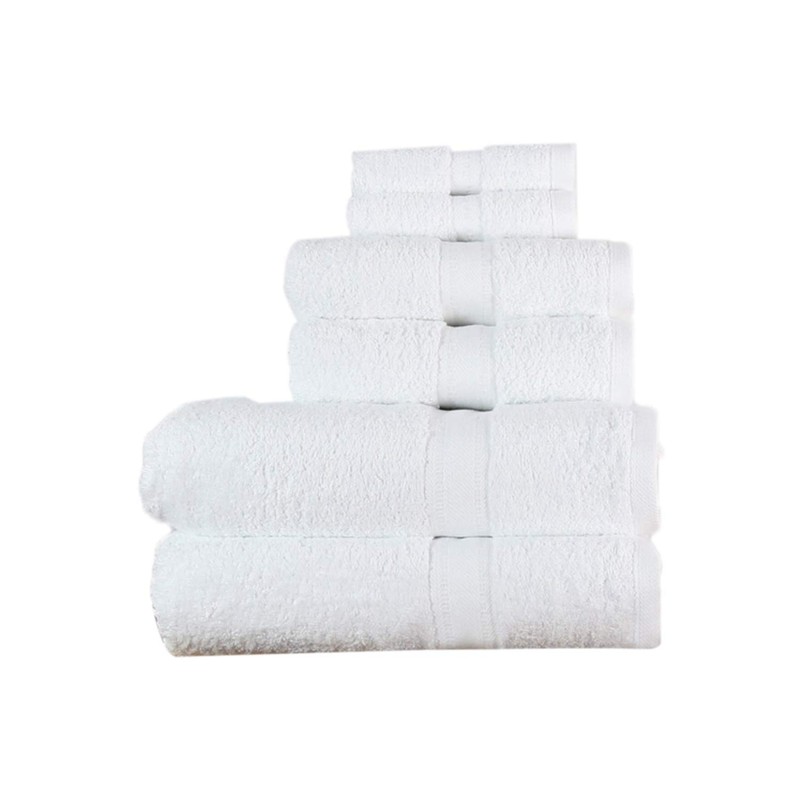 aztex Egyptian Range, 100% Cotton Towels - Bath Towel, White