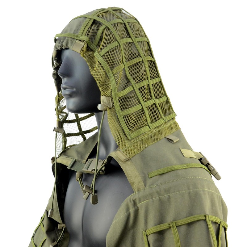 LytHarvest Sniper Ghillie Suit Foundation, Ripstop, Camouflage Tactical Ghillie Hood