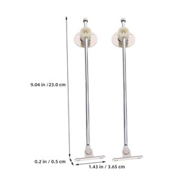 Homoyoyo 2pcs Cabinet Support Rod Cabinet Hinges Lid Support for Flap Door Hinge for Cabinet Cupboard Door Hinges Drop Down Hinge Lid Support Hinge Flap Stay Damper Heavy Metal Iron