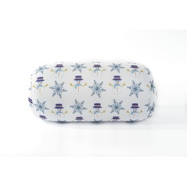 Mushy Pillows Microbead Squishy Roll Holiday Pillow - Winter Santa Christmas Holiday Themed