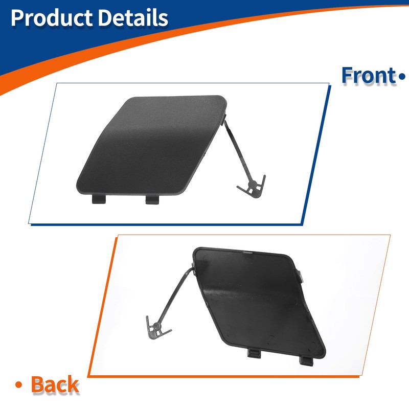 QUARKZMAN Towing Hook Cover Front Right Car Bumper Tow Hook
