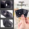 Rustark 8 Sets M8 Furniture Leg Mounting Plates, 5/16" Heavy