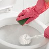 TOPBATHY Toilet Brush Head Replacement with Stiff Bristles Toilet Brush