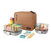 PackIt Freezable Classic Lunch Box, Almond, Built with ECOFREEZE Technology,