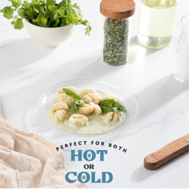 PLASTICPRO 240 Pack Crystal Like Clear Disposable 6 inch Plastic Plates Dinner Dishes Plates for Special Occasions Parties