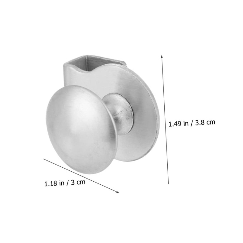 Gadpiparty 2pcs Glass Door Handles Durable Pull Clamp for Kitchen