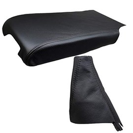 JPstraps - For Landroverdiscovery 3 RL3 Models 2004 to 2009 Cover for Gear Lever + Armrest 100% Leather Colour Black