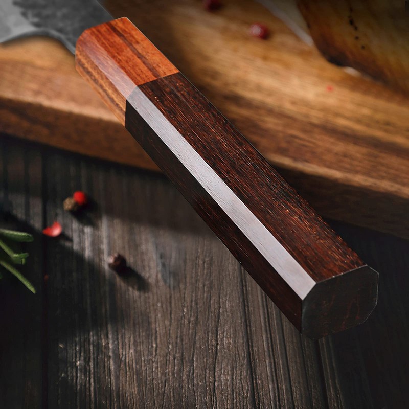 TURWHO Japanese Slicing Knife Hand Forged 67 Layers Damascus Steel