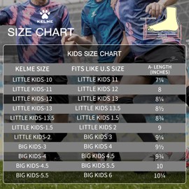 Kelme - Zapatos de fútbol para niños, zapatillas deportivas transpirables, atléticas, para exteriores e interiores, Negro, 4 Big Kid