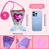 Atsabdas Mermaid Tail Coin Purse for Little Girls Sequin Crossbody
