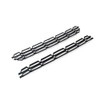 PIT66 2Pcs Black Bumper Grille Skin Guard Snap On Insert