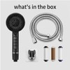 Filtered Handheld Shower Head with Silicone Massage Brush - 3