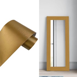 Yija Metallic Color Self Adhesive 3D Peel and Stick Waterproof Wall Border Easy to Apply Kitchen Bathroom Tiles Sticker 4.2x196.8 inch (Gold)