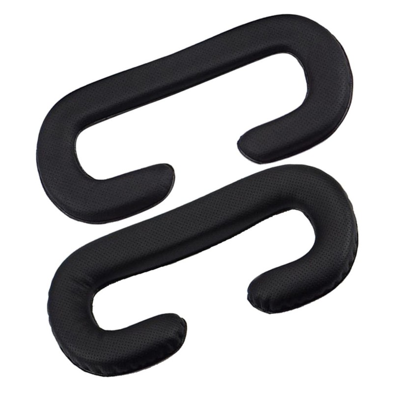 GRIRIW 2pcs Pu Leather Vr Eye Mask Sponge Cushion for