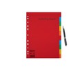 Esselte 10 Packs A4 Card File Dividers. 10 Parts Coloured